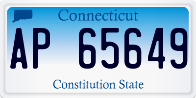 CT license plate AP65649