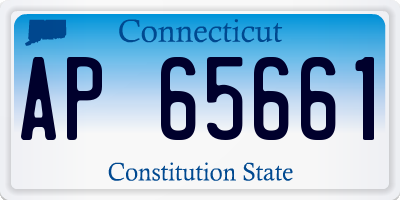 CT license plate AP65661