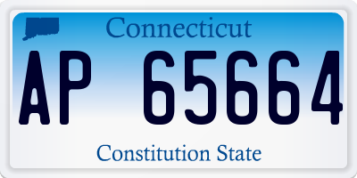 CT license plate AP65664