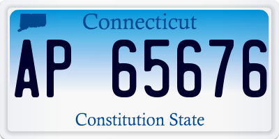 CT license plate AP65676