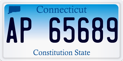 CT license plate AP65689
