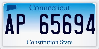 CT license plate AP65694