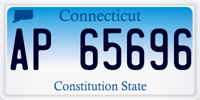 CT license plate AP65696