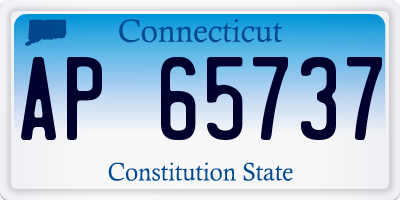 CT license plate AP65737