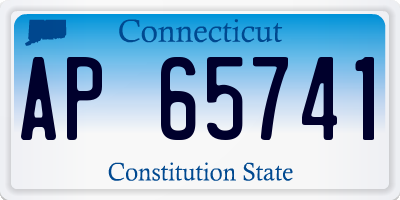 CT license plate AP65741