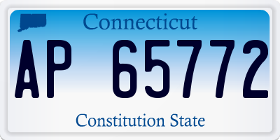 CT license plate AP65772