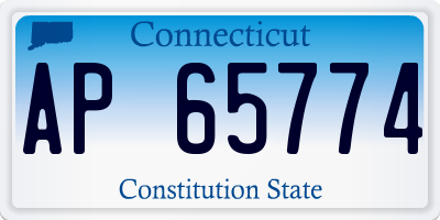 CT license plate AP65774