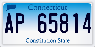 CT license plate AP65814