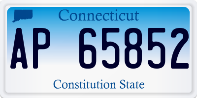 CT license plate AP65852