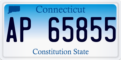 CT license plate AP65855