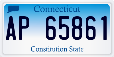 CT license plate AP65861