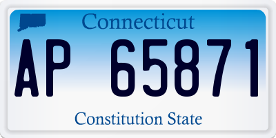 CT license plate AP65871