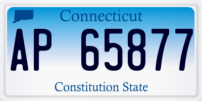 CT license plate AP65877