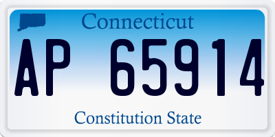 CT license plate AP65914