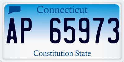 CT license plate AP65973