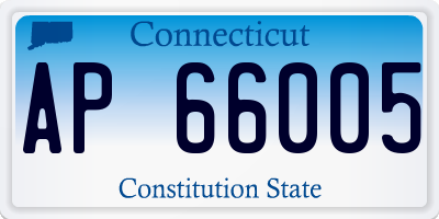 CT license plate AP66005