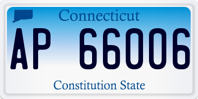 CT license plate AP66006