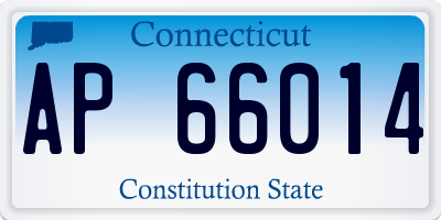 CT license plate AP66014