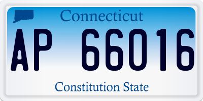 CT license plate AP66016