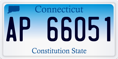 CT license plate AP66051