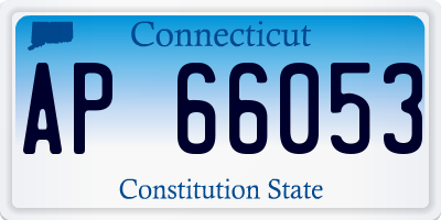 CT license plate AP66053