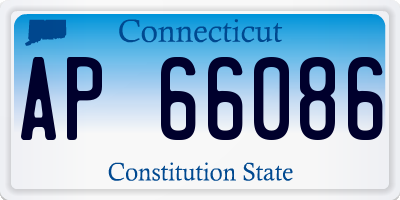 CT license plate AP66086