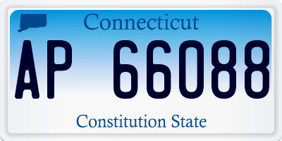 CT license plate AP66088