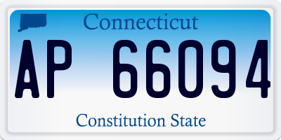 CT license plate AP66094