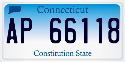 CT license plate AP66118