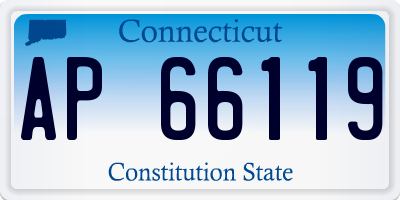 CT license plate AP66119