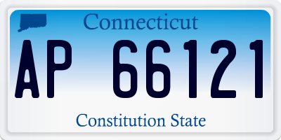 CT license plate AP66121
