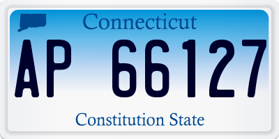CT license plate AP66127