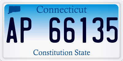 CT license plate AP66135
