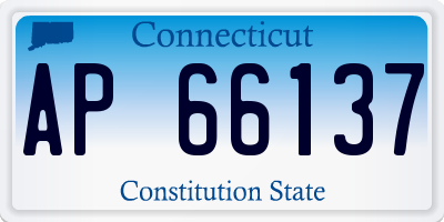 CT license plate AP66137