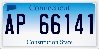 CT license plate AP66141