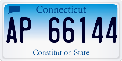 CT license plate AP66144