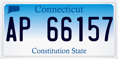 CT license plate AP66157