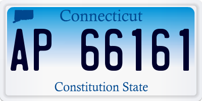 CT license plate AP66161