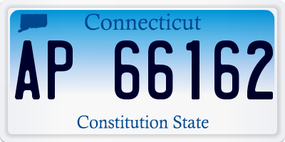 CT license plate AP66162
