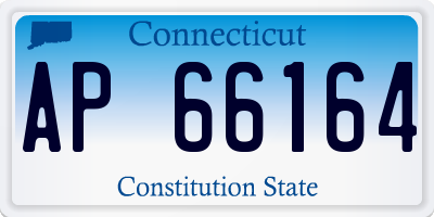 CT license plate AP66164