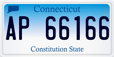 CT license plate AP66166