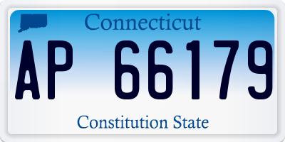 CT license plate AP66179