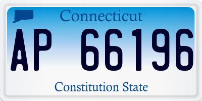 CT license plate AP66196
