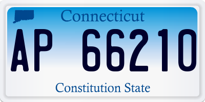 CT license plate AP66210