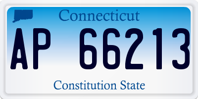 CT license plate AP66213