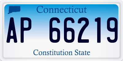 CT license plate AP66219