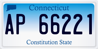 CT license plate AP66221