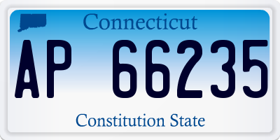 CT license plate AP66235