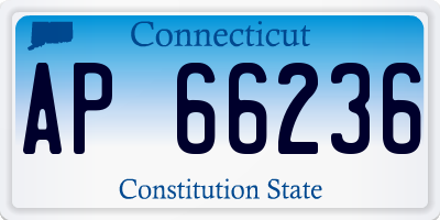 CT license plate AP66236
