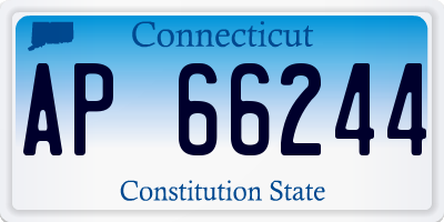 CT license plate AP66244